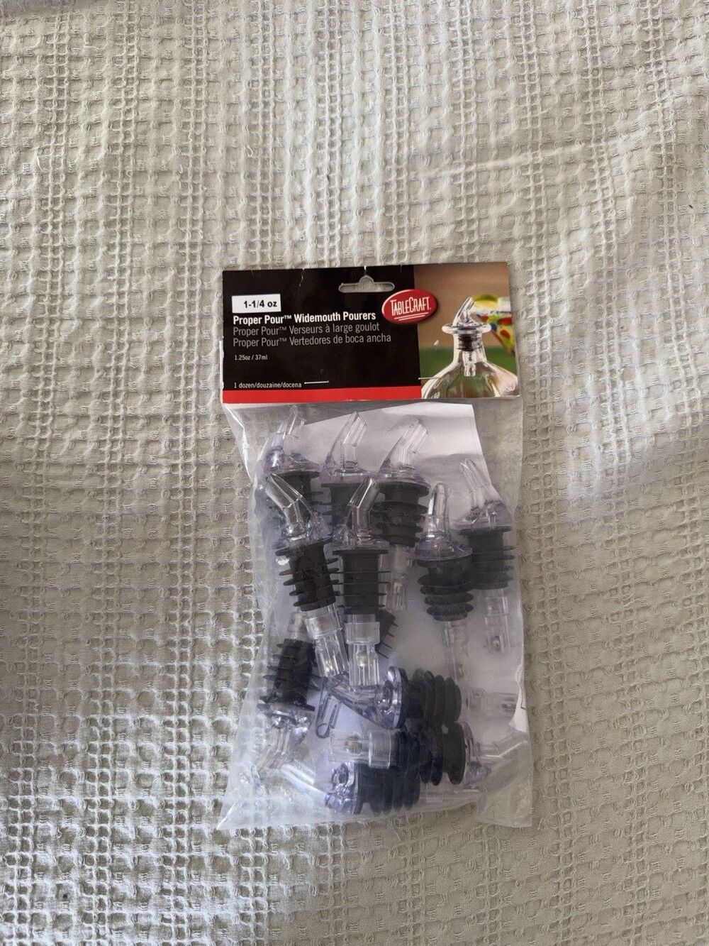 (12 Pk) Tablecraft Proper Pour Widemouth Pourer 1-1/4 Oz